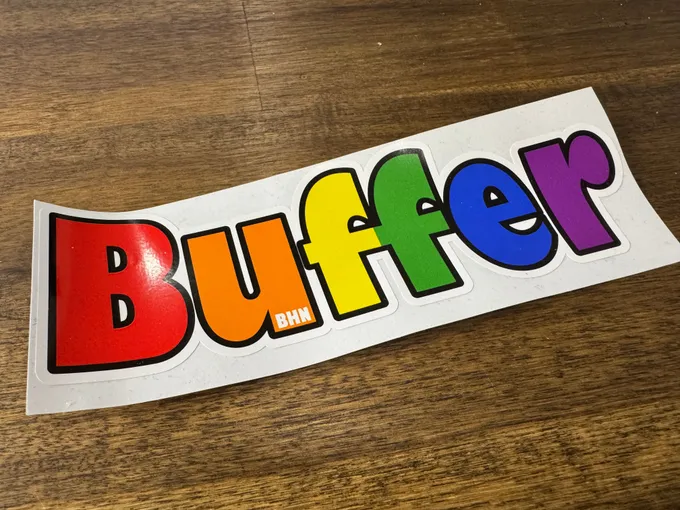 Buffer Rainbow Sticker